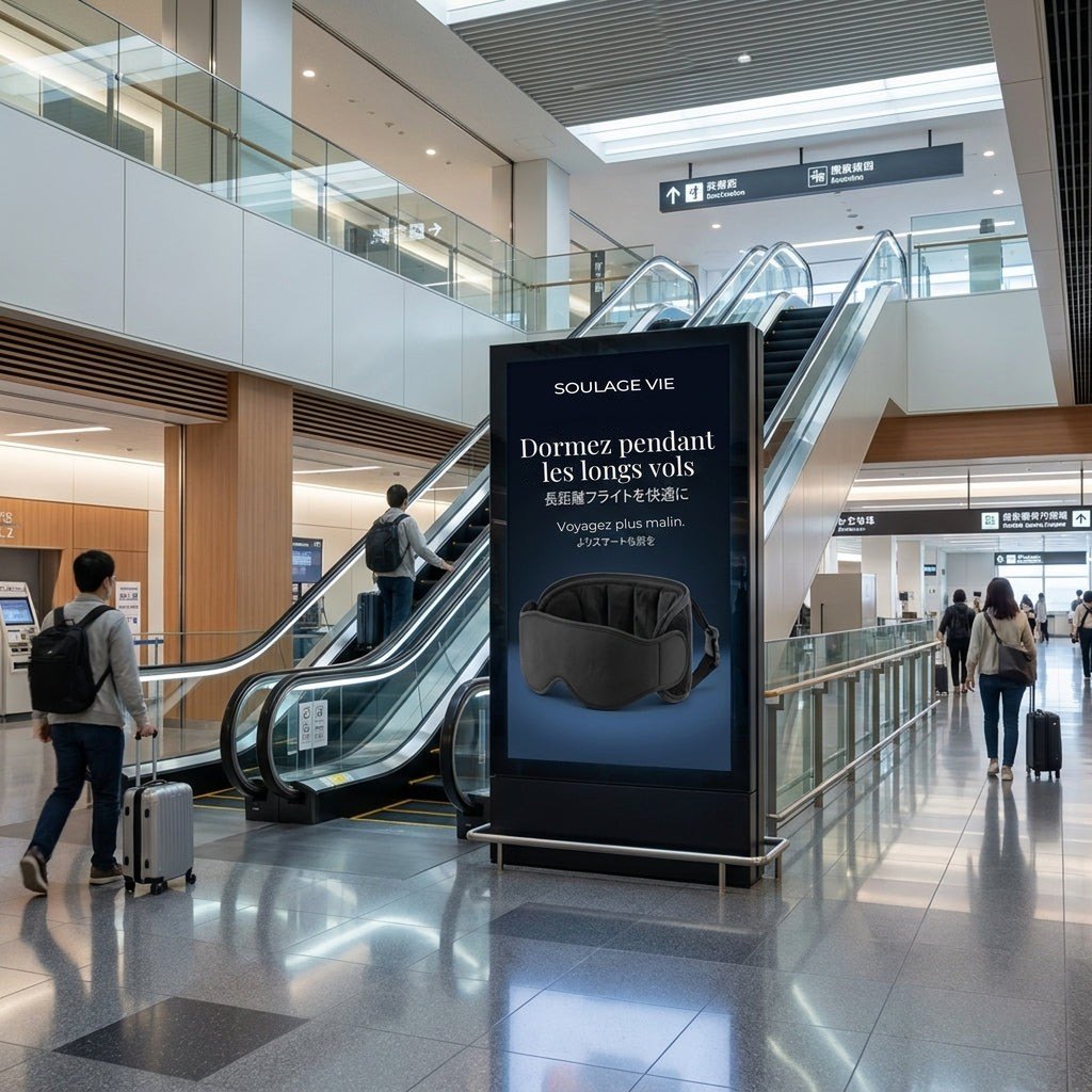 Le Travel Sleep System à l'aéroport